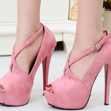 Super Sexy Pink High Heels In Europe And America In The Spring Of The ...