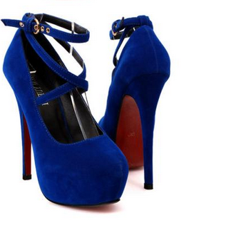 blue party heels