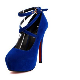 blue party heels