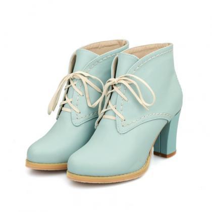 pastel knee high boots