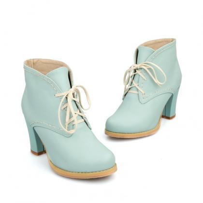 pastel knee high boots