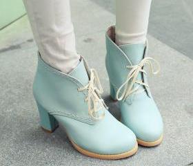 pastel knee high boots