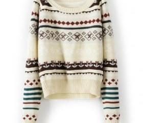 kensie long balloon sleeve v neck sweate