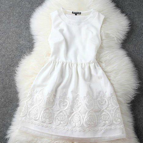 The Taffy Dress in White Organza main image 1