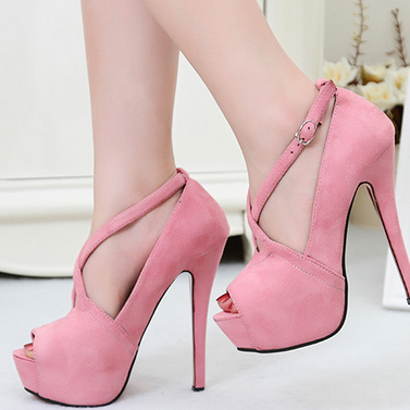 Super Sexy Pink High Heels In Europe And America In The Spring Of The ...