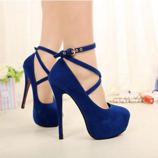 blue party heels