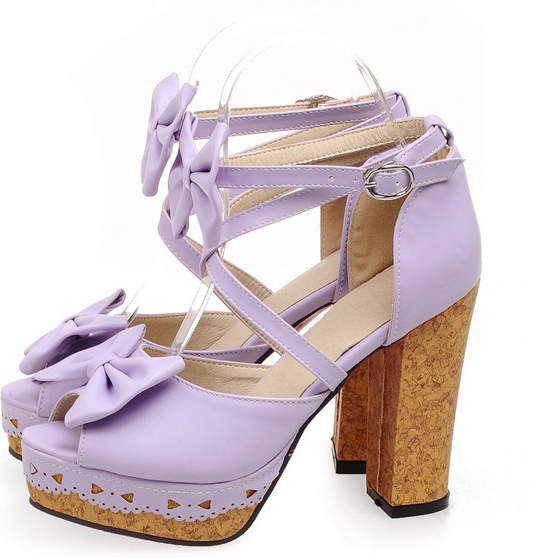 The Groovy Lulu Sandals in Purple