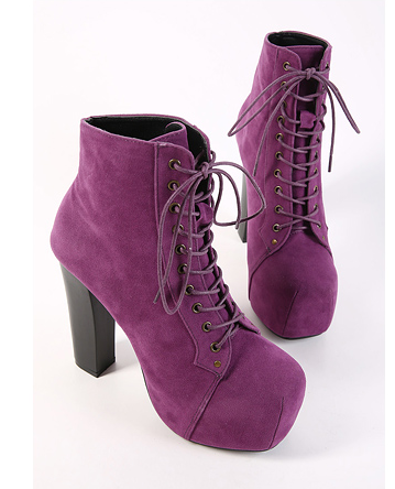 High-heeled Boots And Ankle Boots--purple on Luulla